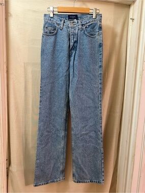 Vintage Y2K GUESS Jeans 27x32 Deadstock NWT Straight Leg Blue Denim Size 4